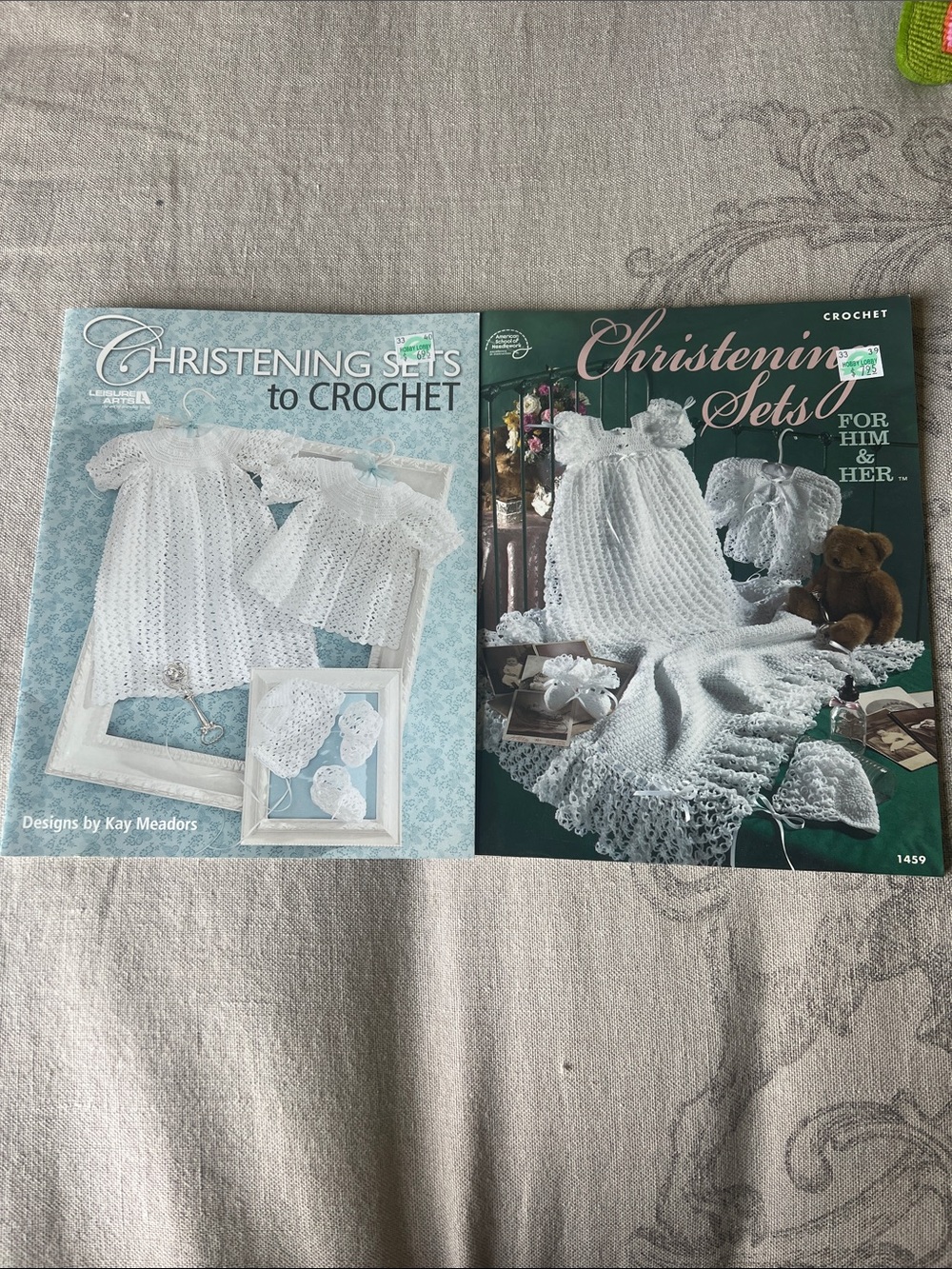 Christening Sets to Crochet - White Baby Gowns Pattern Booklets